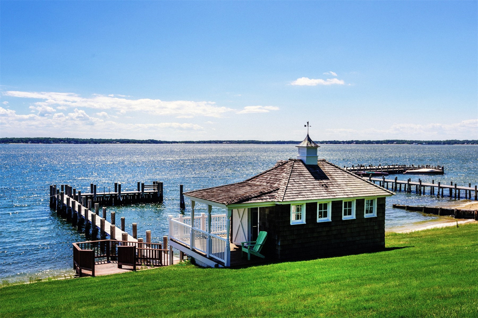 Shelter Island House Dock Scene Therapy