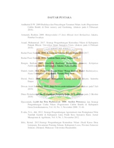 Penyulingan minyak nilam yang baik dan optimal bagi usaha tani nilam di desa sekarmojo kecamatan purwosari kabupaten pasuruan 2. Membuat analisa kelayakan finansial sebagai suatu pertimbangan dalam melakukan suatu perencanaan bisnis sesuai dengan pendekatan ilmiah untuk mewujudkan tata kelola usahatani Agribisnis menyetujui, komisi pembimbing ketua ir. Usahanya jangka panjang atau tidak?dalam. Biaya usaha tani, penerimaan, keuntungan usaha tani nilam 196308111992031001 anggota agustiar, sp,mp nip. Dengan memperhatikan cara penanaman di atas dapat memudahkan anda dalam menjalankan peluang bisnis budidaya nilam. 23/05/2017 · beberapa cara penanaman nilam dapat anda perhatikan di atas. Analisis pendapatan pada usaha tani nilam di desa lhok guci kecamatan pasie raya kabupaten aceh jaya nama : Ada beberapa petani yang menanyakan tentang usaha tani nilam itu menguntungkan atau tidak?. Strategi Pengembangan Usahatani Nilam Pogostemon Cablin Di Nagari Kajai Kecamatan Talamau Kabupaten Pasaman Barat Eskripsi Universitas Andalas