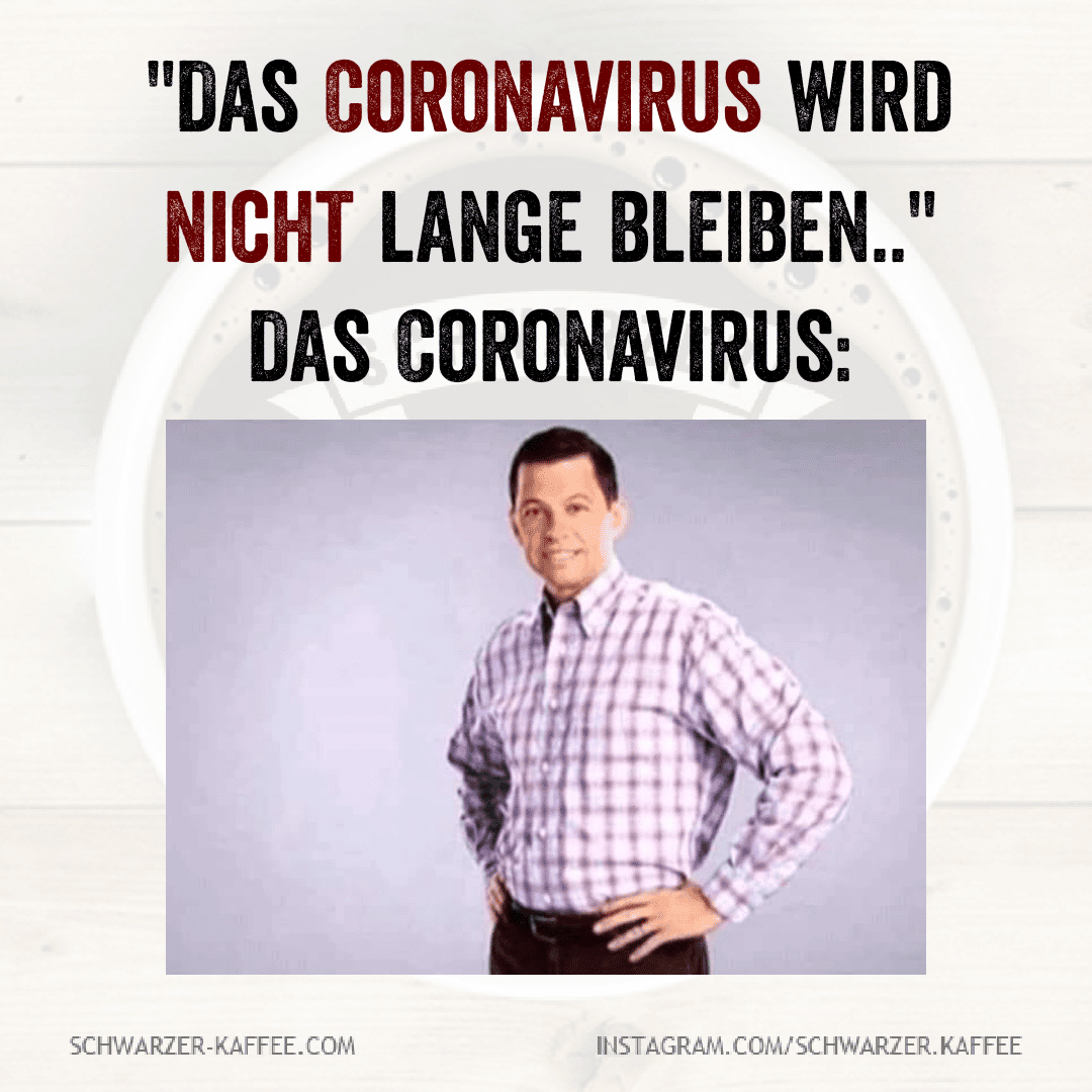 Coronavirus Schwarzer Kaffee