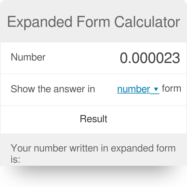 We are vaccinating patients ages 12+. Expanded Form Calculator