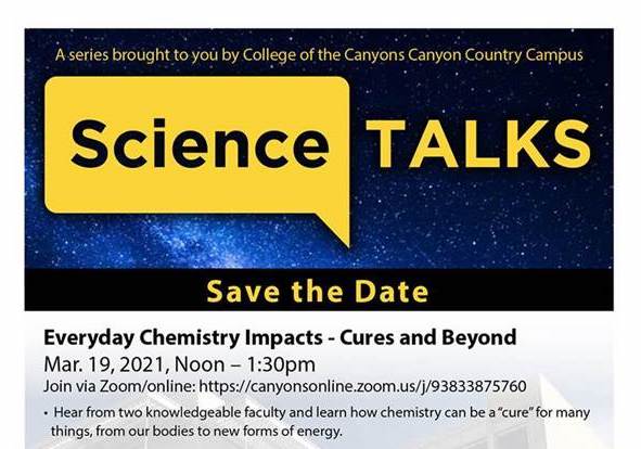 SCVNews.com | COC Canyon Country Virtual Series to Highlight Impacts of Chemistry SCVNews.com | COC Canyon Country Virtual Series to Highlight Impacts of Chemistry
