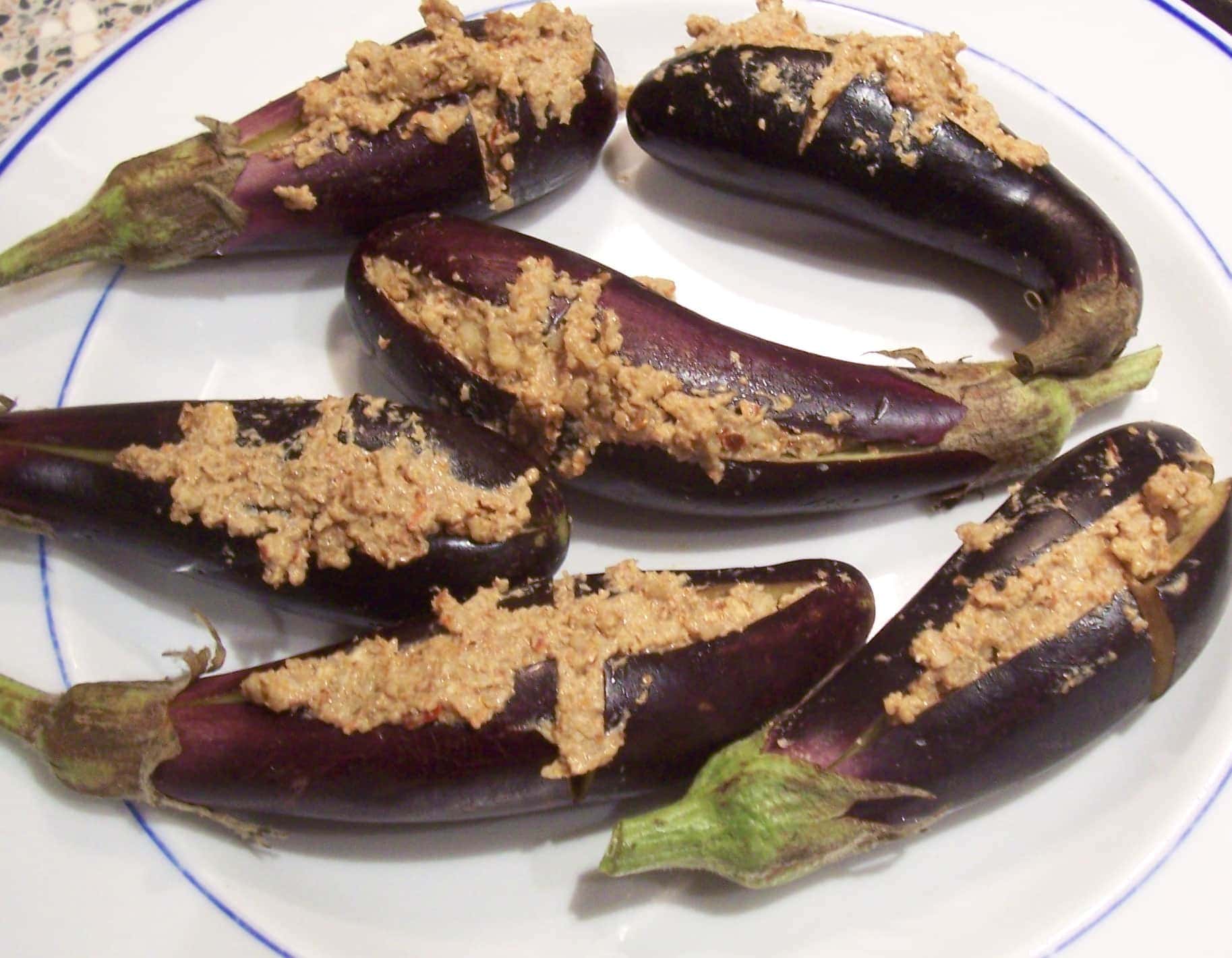 Stuffed Aubergine Curry Searching for Spice