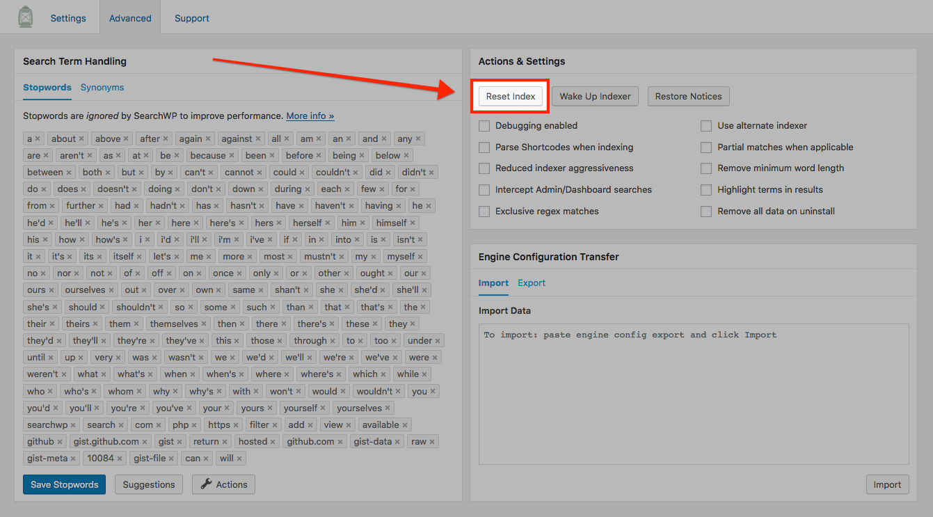 Field1 & field2 = field keys in the receiving form. Configuration Searchwp