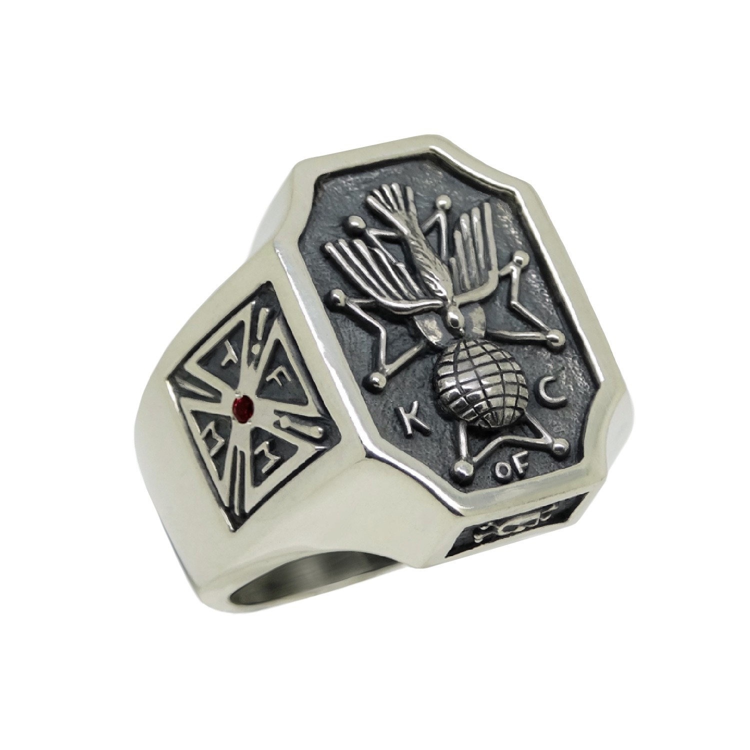 In other words, remember death or remember that you will die. Knights Of Columbus Cross And Skull Ring Tfmm Tempus Fugit Memento Mori Silver Ruby Ring Secretium
