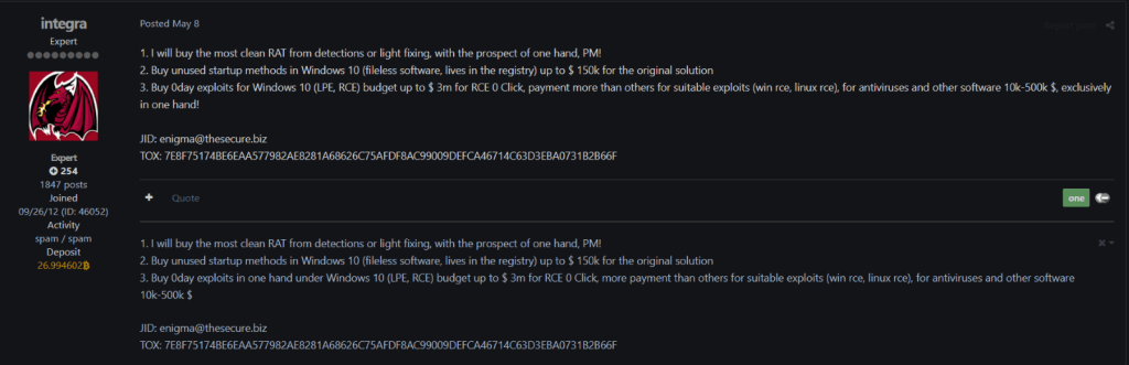zero-day exploits