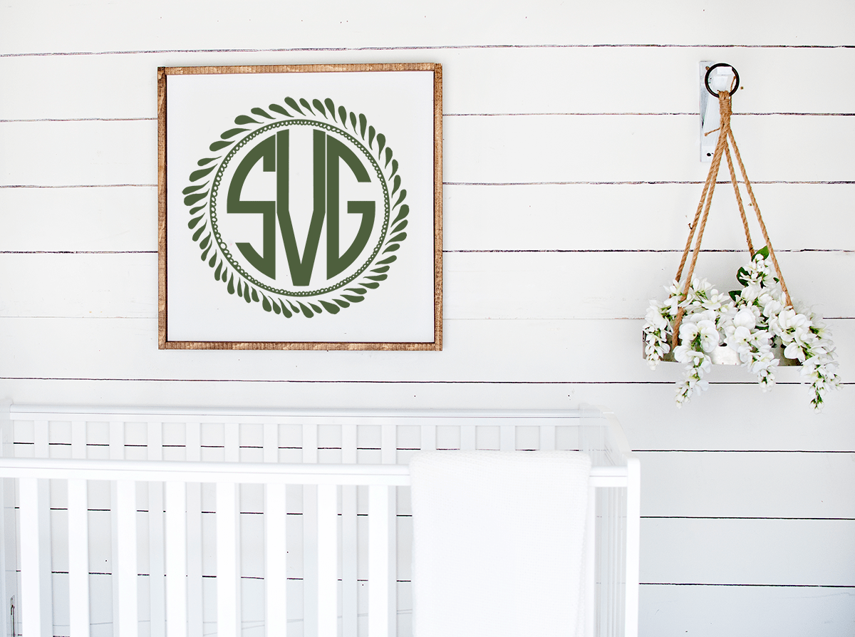 Type your letters, choose your font and frame in our library, change the colors and download your svg, png or dxf file. Free Monogram Wreath Svg Plus Many More Seelindsay