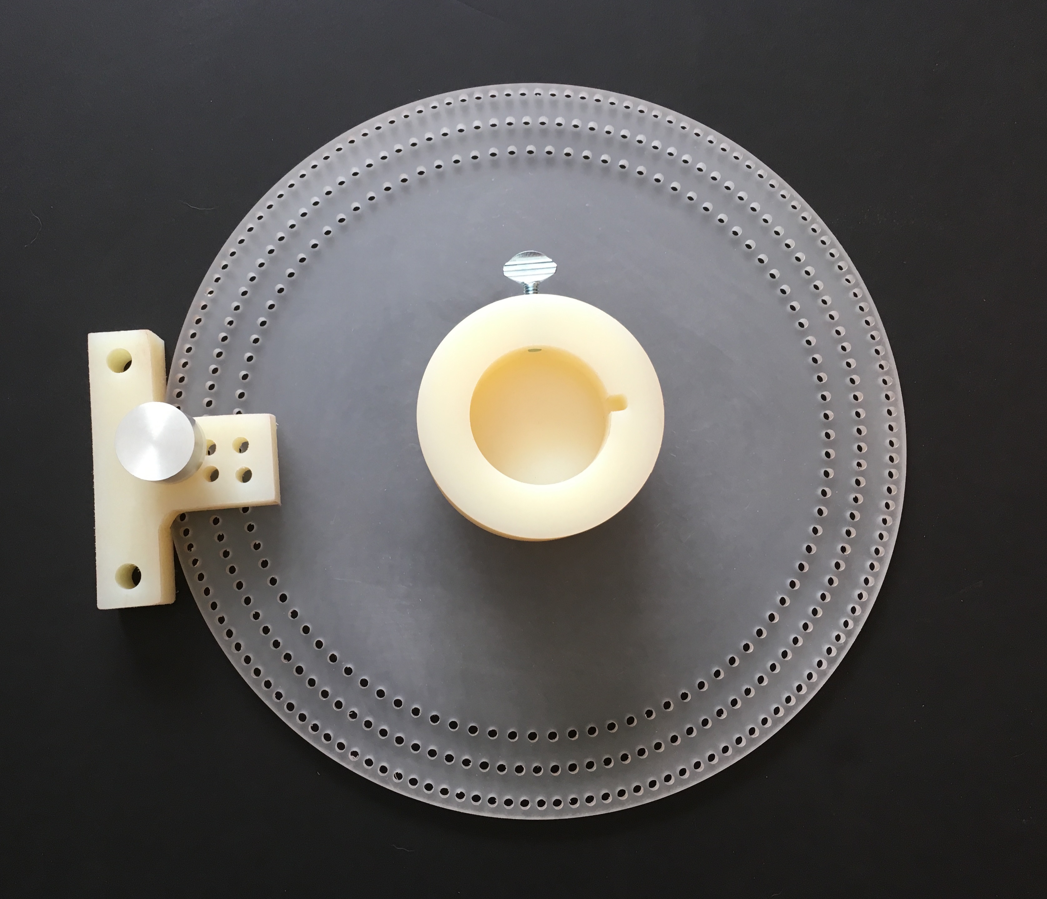 12" Index Wheel 1/4" Polycarbonate Segmented Woodturning