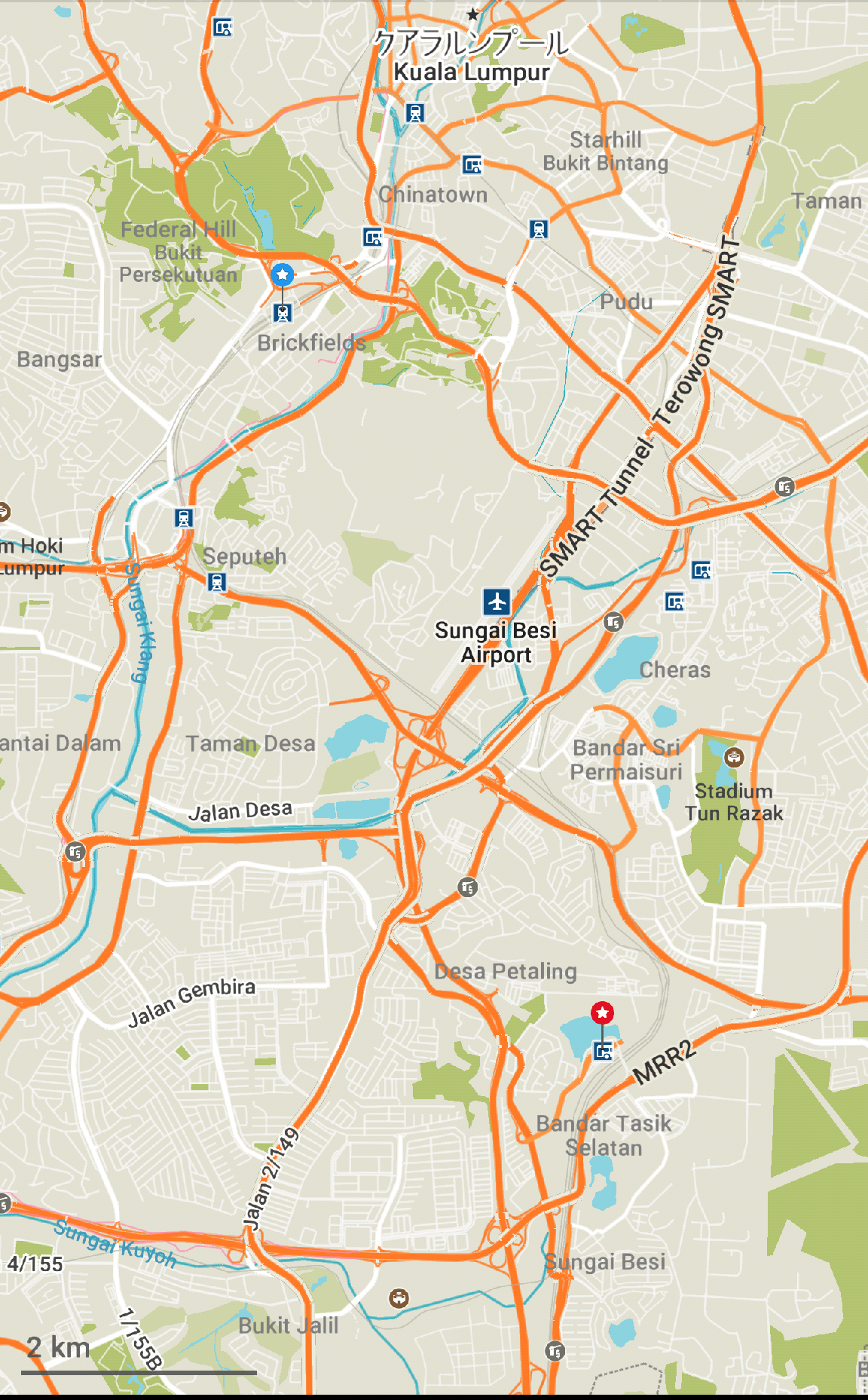 Bangsar Baru Map , Detailed Satellite Map of Bangsar Village – ZONXT