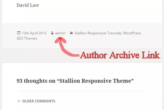 Wordpress author archives are a waste of seo resources on most sites, use the stallion wordpress seo plugin to recover most of the wasted . WordPress Author Archive Link