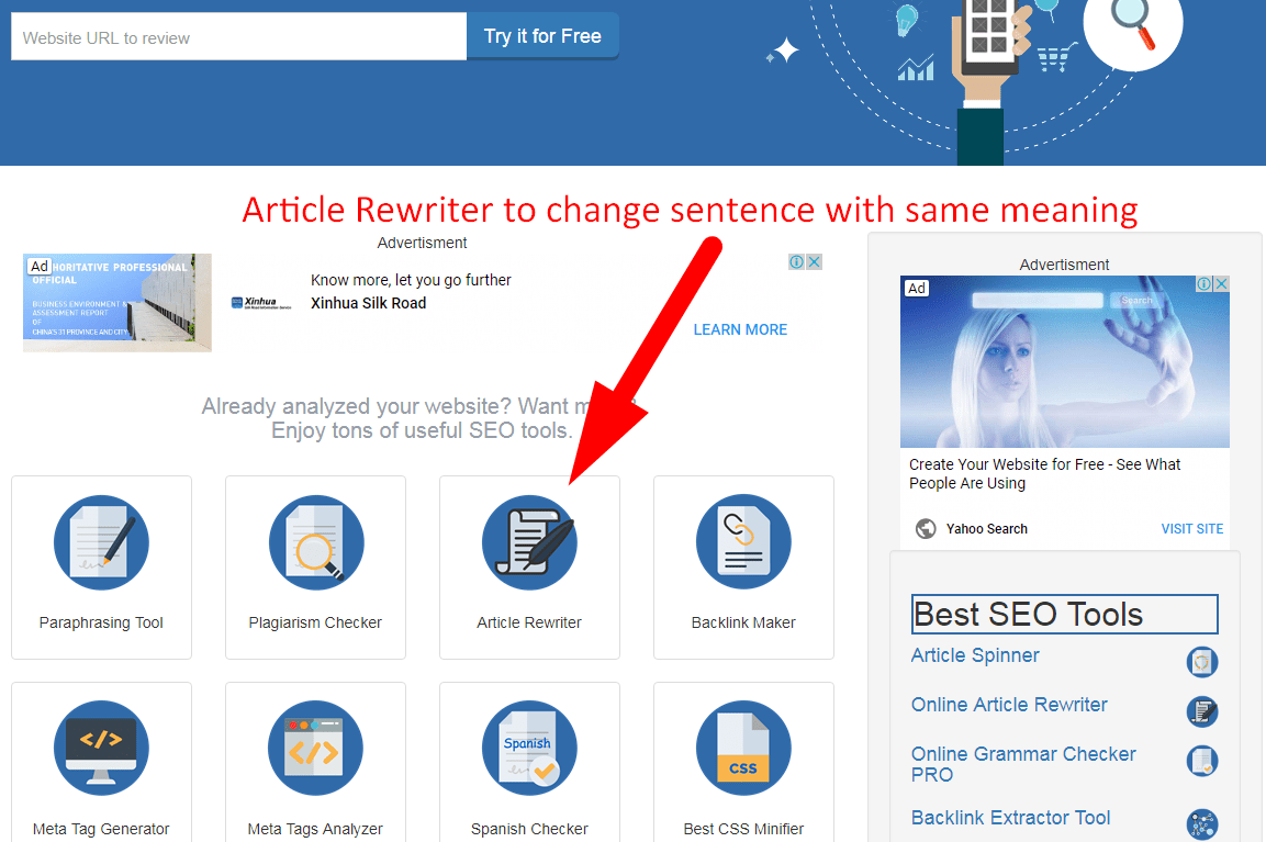 Our tool is one of the best available on . Online Article Rewriter Best Rewording Tool Seomagnifier