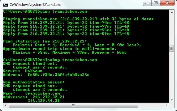 Sintaks CMD Yang Sering Digunakan Untuk Jaringan - SEPUTAR CODING