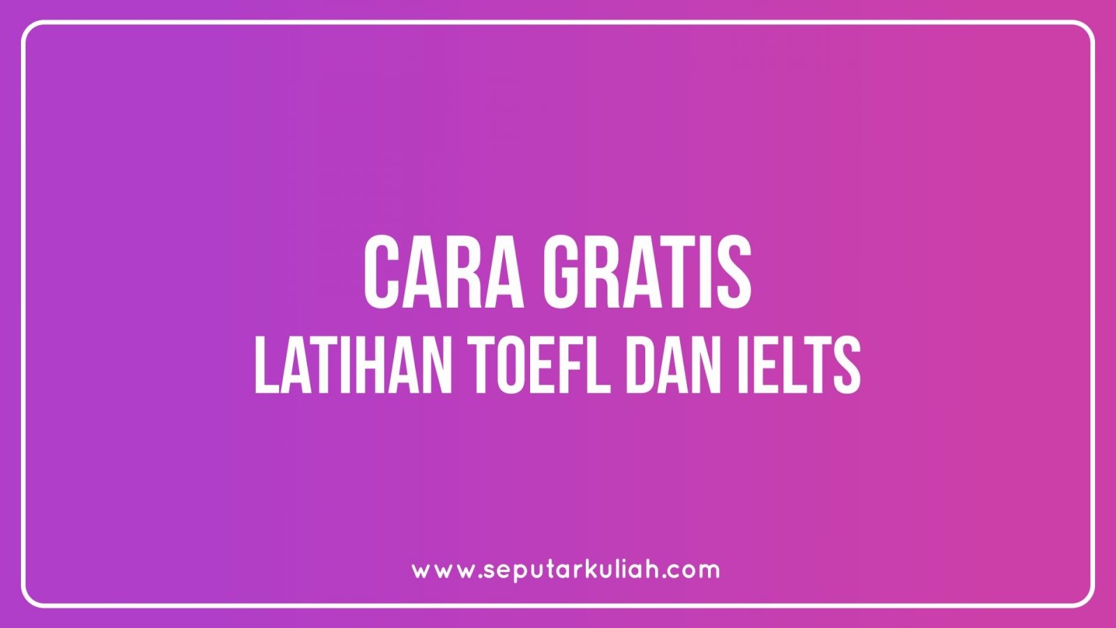 Bisa dari buku latihan soal toefl pinjaman atau beli sendiri, atau dari website online yang menyediakan soal latihan gratis. Cara Gratis Latihan Listening Toefl Dan Ielts Seputar Kuliah