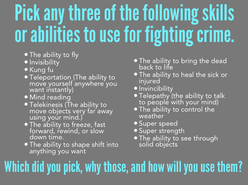 What is your hero's backstory? Wpw Crime Fighting Skills Serendipitous Writing
