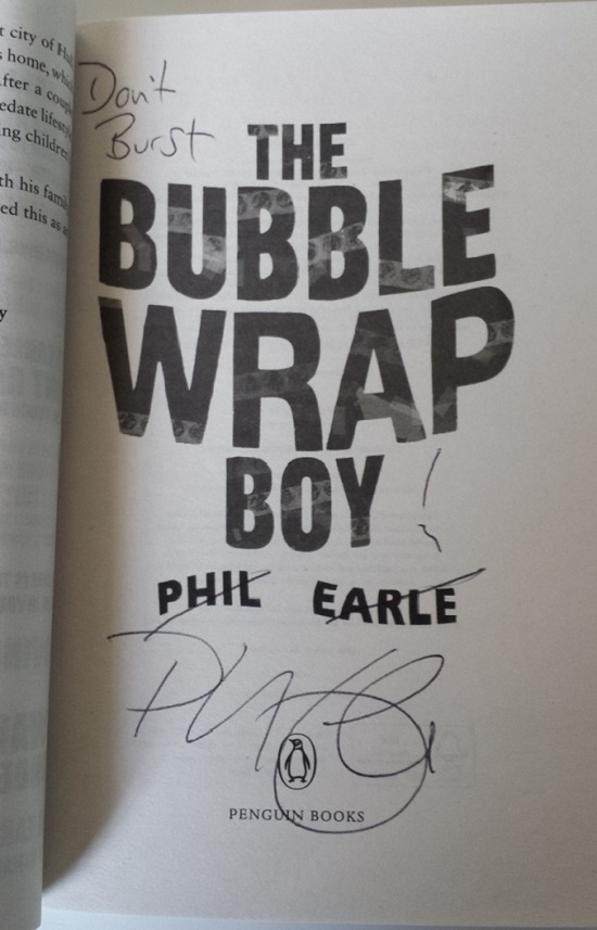 Win a Signed Copy of The Bubble Wrap Boy by Phil Earle Serenity You