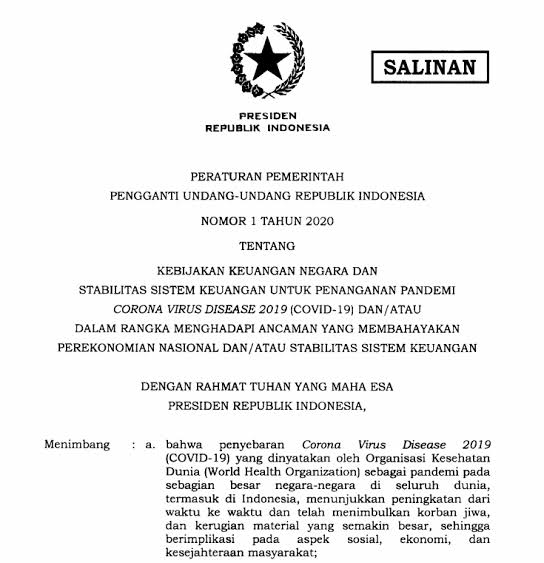 29 th 2004 ttg praktik kedokteran · uu no. Dpr Setuju Perpu Nomor 1 Tahun 2020 Jadi Undang Undang