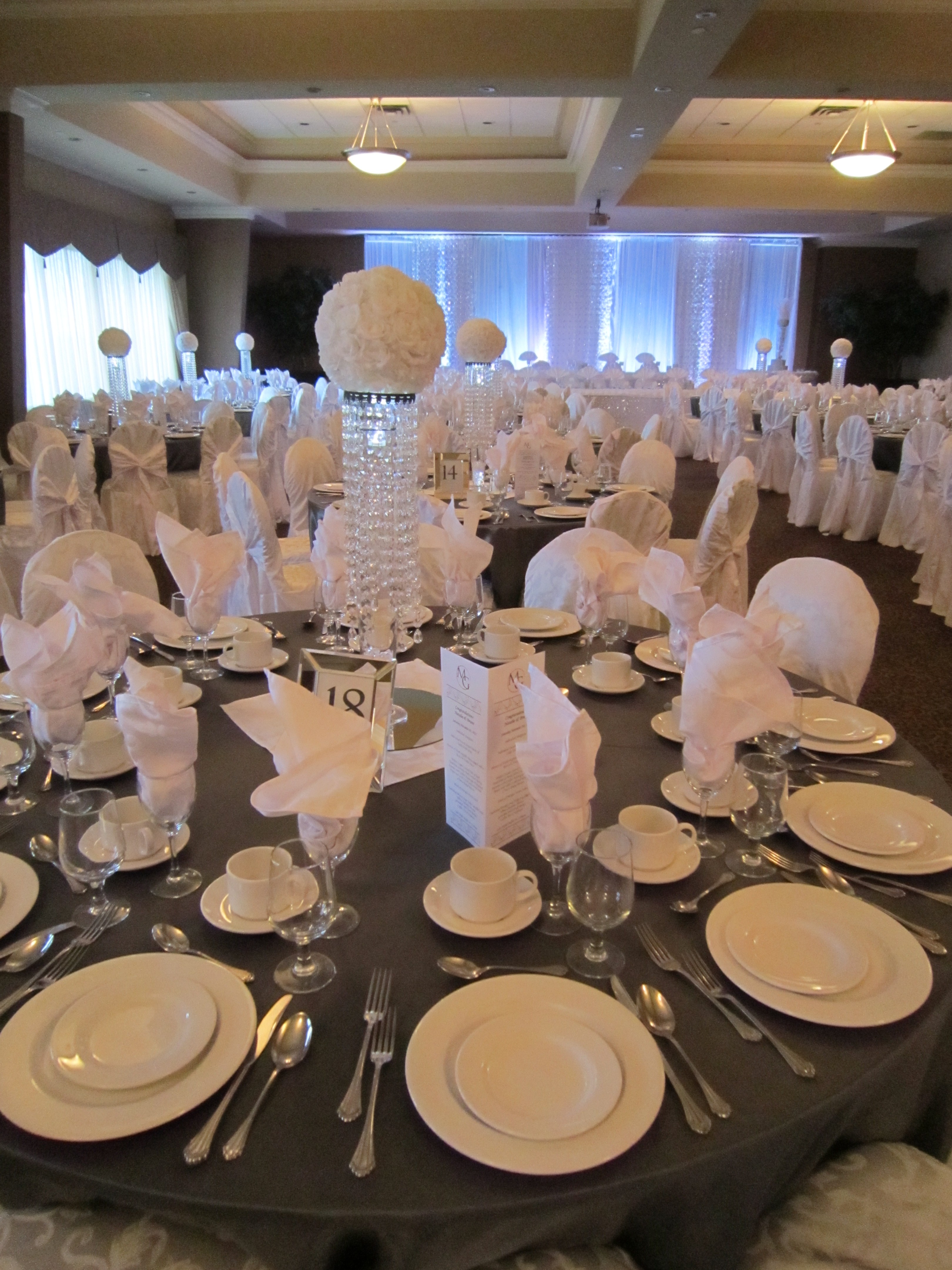 We use them to decorate our homes and gardens, and we use them to prepare for major events, l. White Sparkle Wedding Bling Centerpieces With White Rose Flower Balls Set The Mood Decor