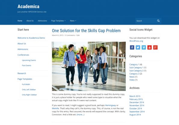 Wordpress themes berikut ini masuk kategori tema wp seo friendly, fast loading, dan responsive, yang mendukung blog anda mudah . 10 Template Wordpress Gratis Responsive Keren Untuk Website Universitas Atau Sekolah