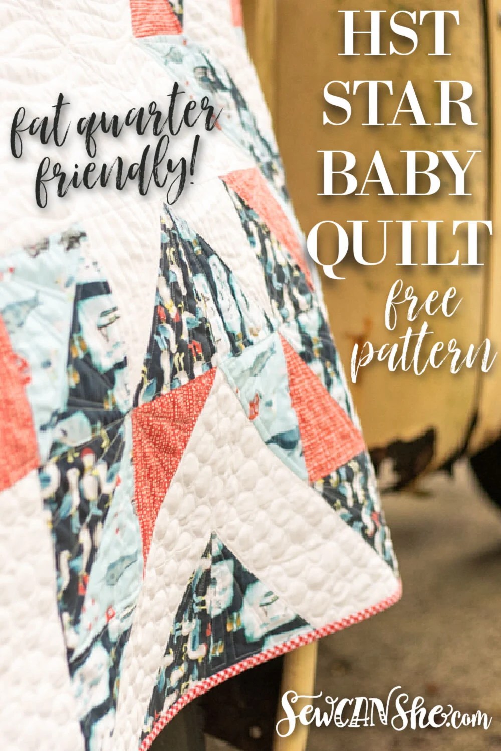 While this isn't the only way you can create them, i find it the easiest because you don . Free Half Square Triangle Star Baby Quilt Pattern Fat Quarter Friendly Sewcanshe Free Sewing Patterns For Beginners