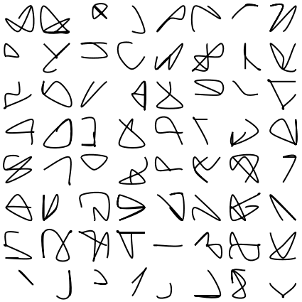 Lattice Ha Text Effect Pattern Calligraphy