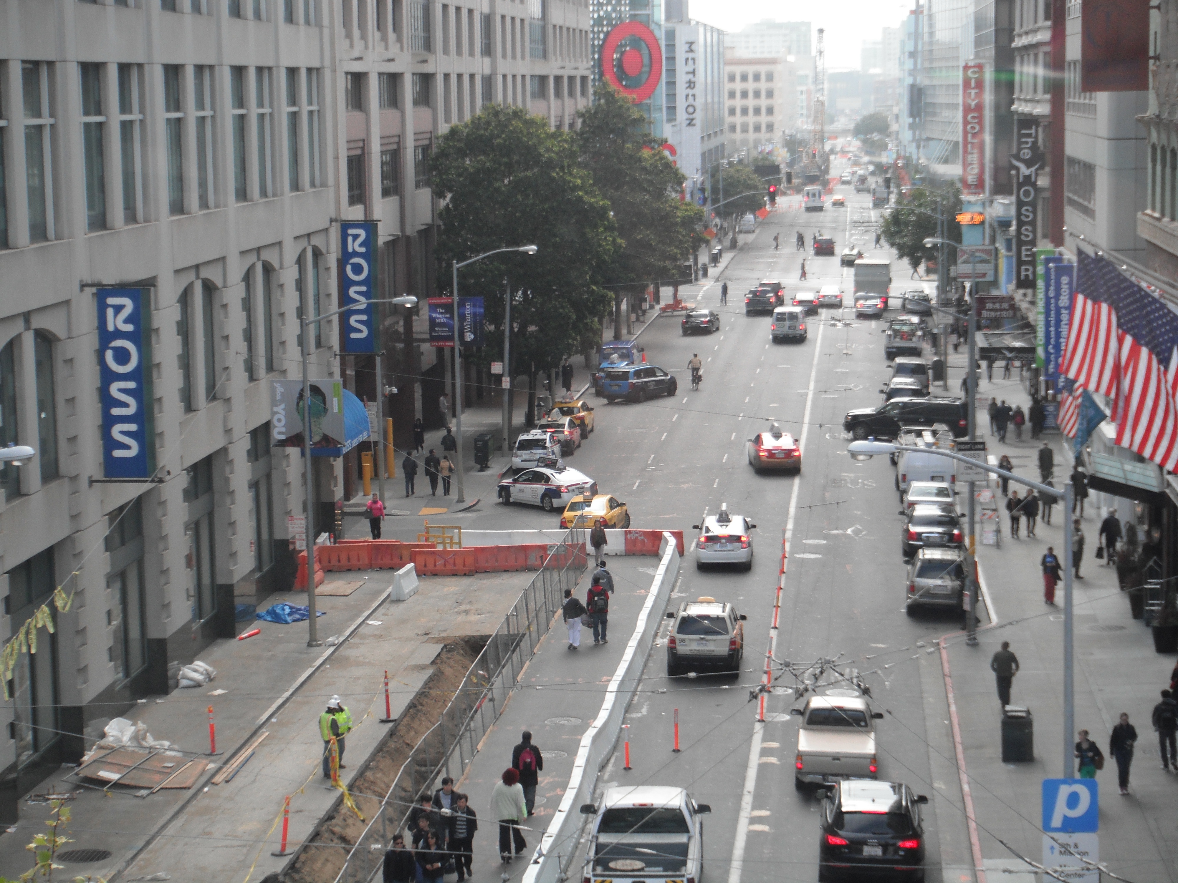 Select from 207028 premium street from above of the highest . Soma And Union Square Streets Close To Prepare For Central Subway Line San Francisco In 15 Weeks