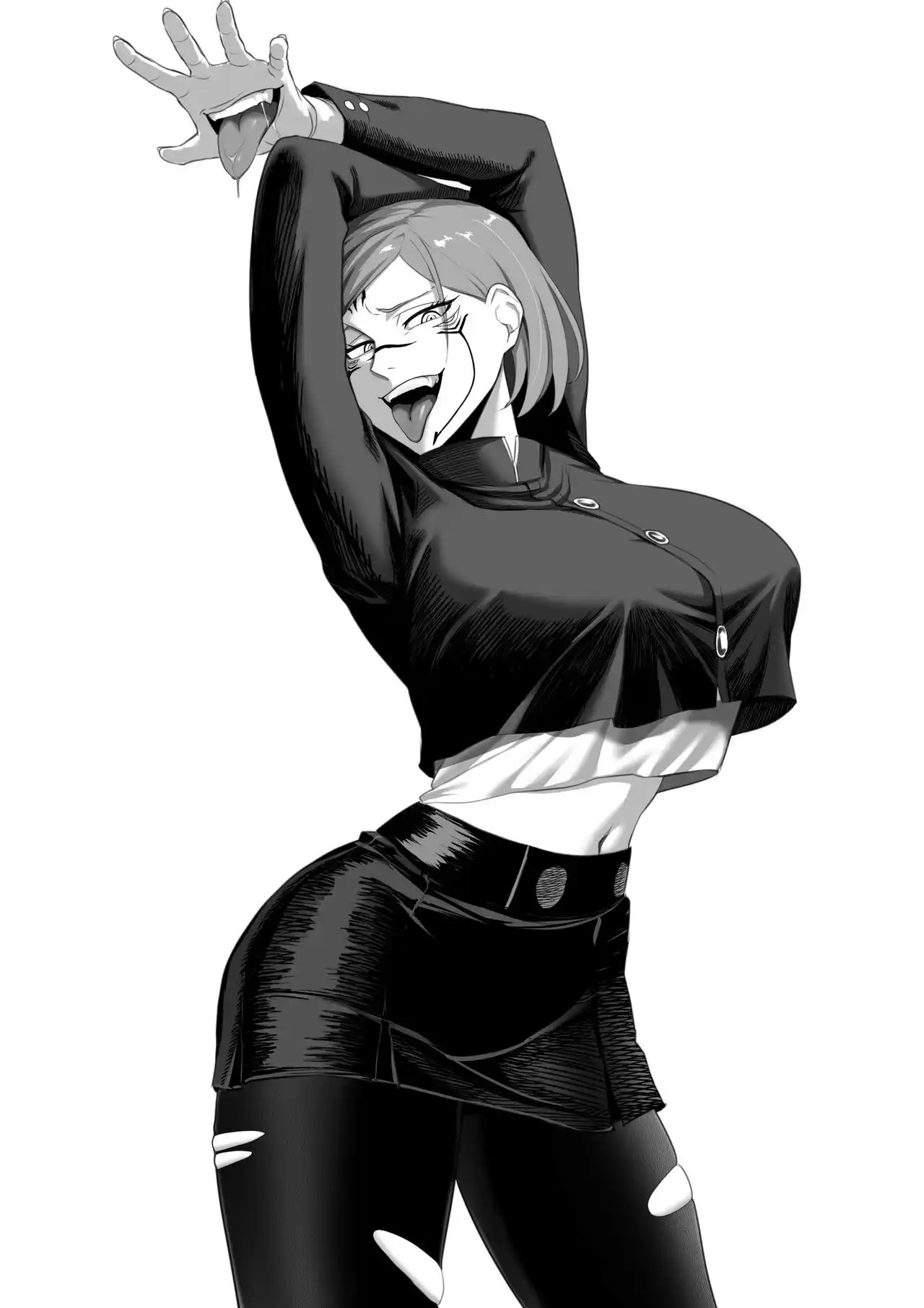 Give in to Nobara's compelling adult comic allure