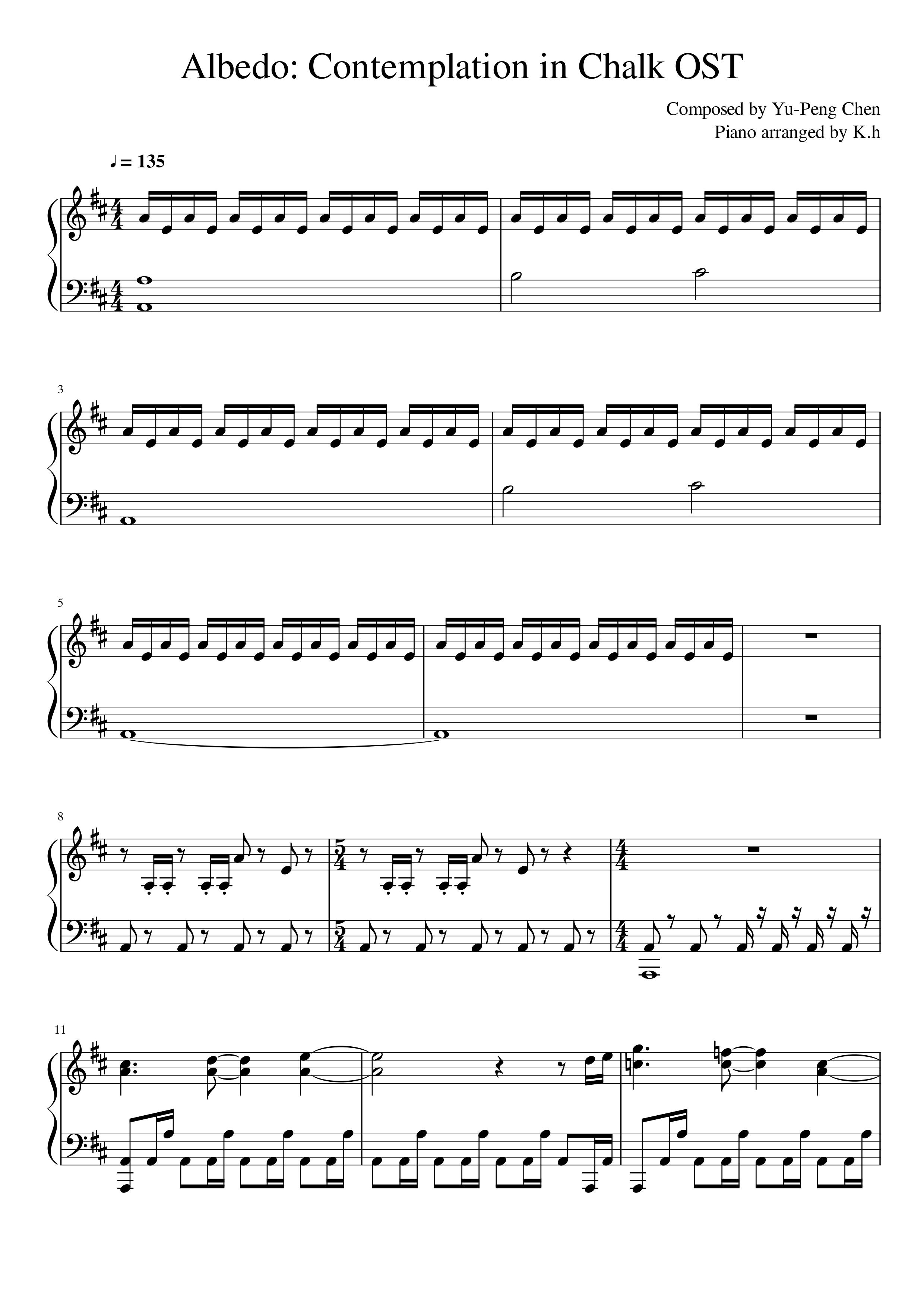 Download genshin impact and enjoy it on your iphone, ipad, and ipod touch. Albedo: Contemplation in Chalk OST â Genshin Impact sheet