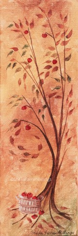 AppleTreeLongWM Apple Tree, acrylic, 4" x 12"