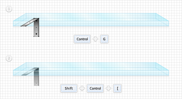 полки нарисовать