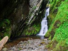 К водоводу, как и тысячам таких водопадов уже проложены деревянные ступеньки и сделана. Sib Gid Vodopad Estyube Estyuba Respublika Altaj