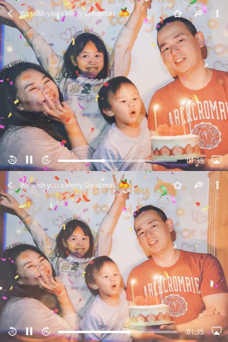 Cayson 4歲囉！簡單投影儀就能拍出幸福溫馨感！