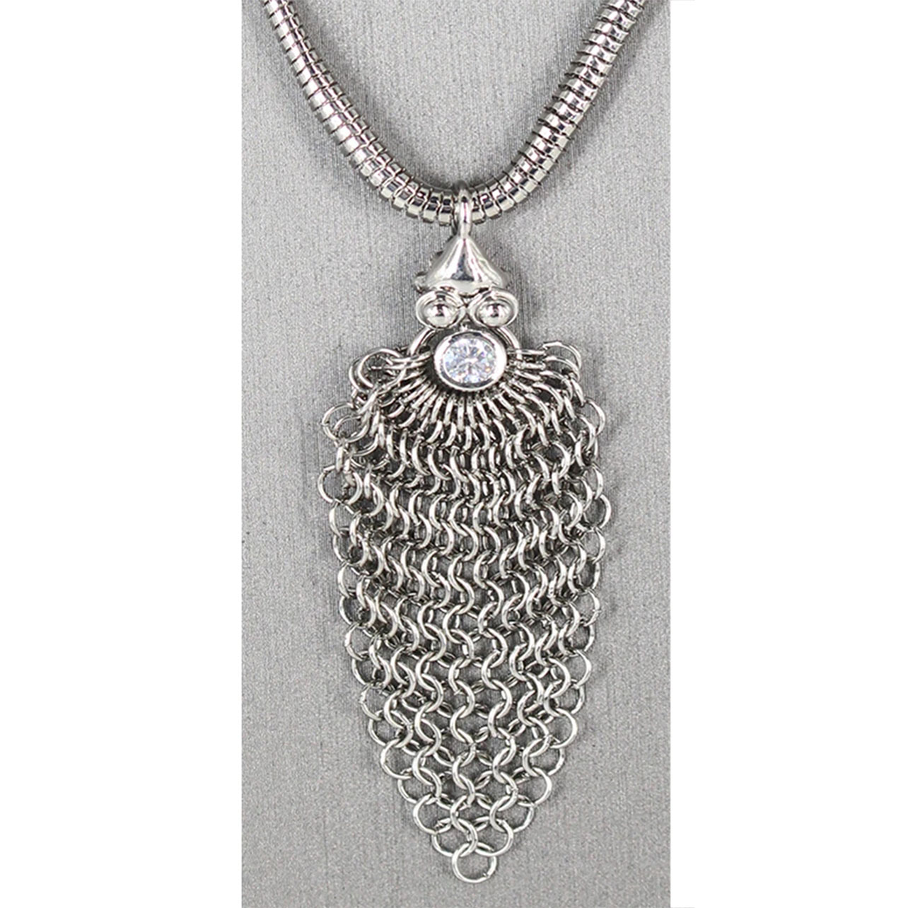Liquid Metal Ice Cubic Zircon Chainmail 
