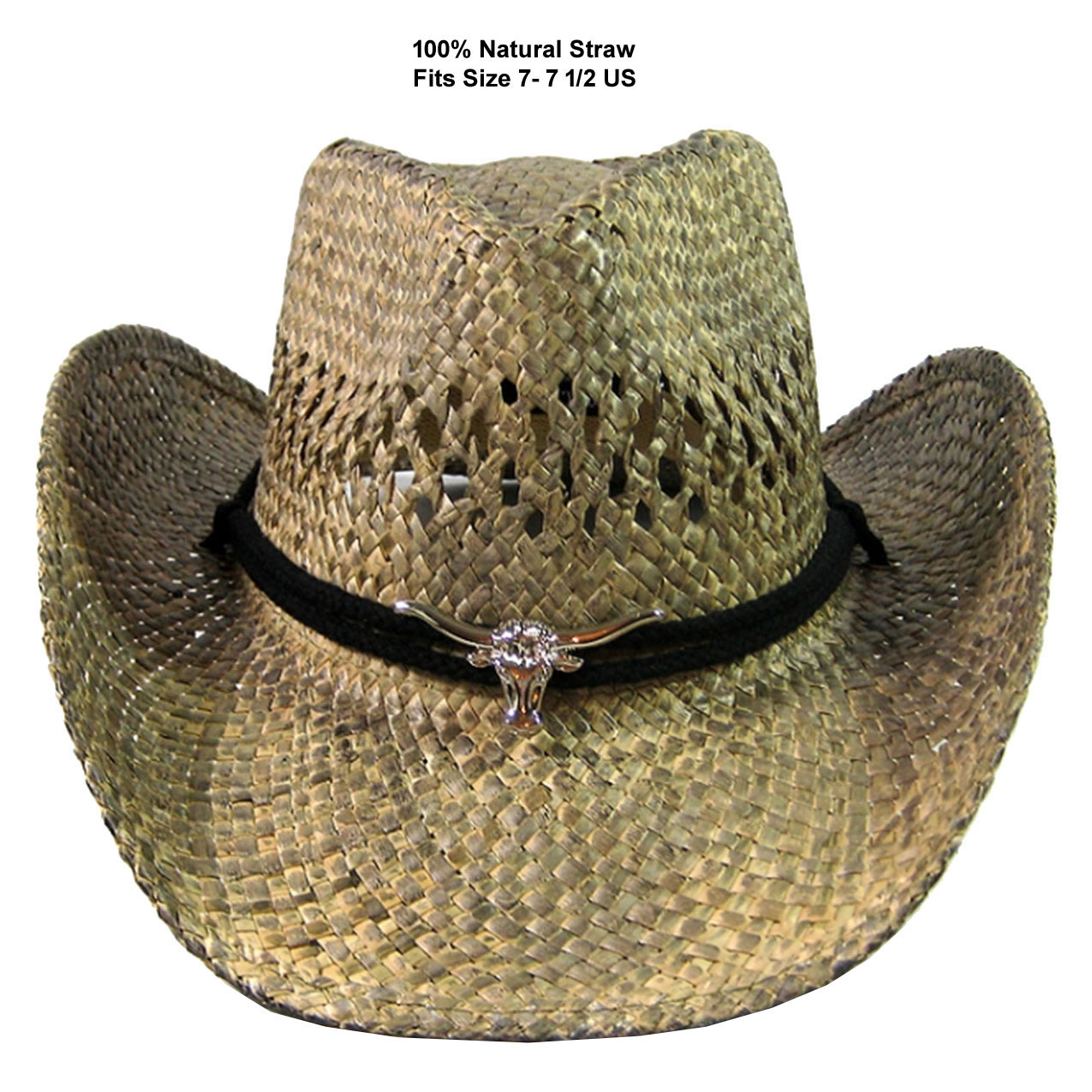 Men's Women's Straw Cowboy Hat 