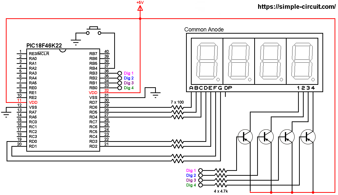 7 Segment Circuit Diagram - Circuit Diagram