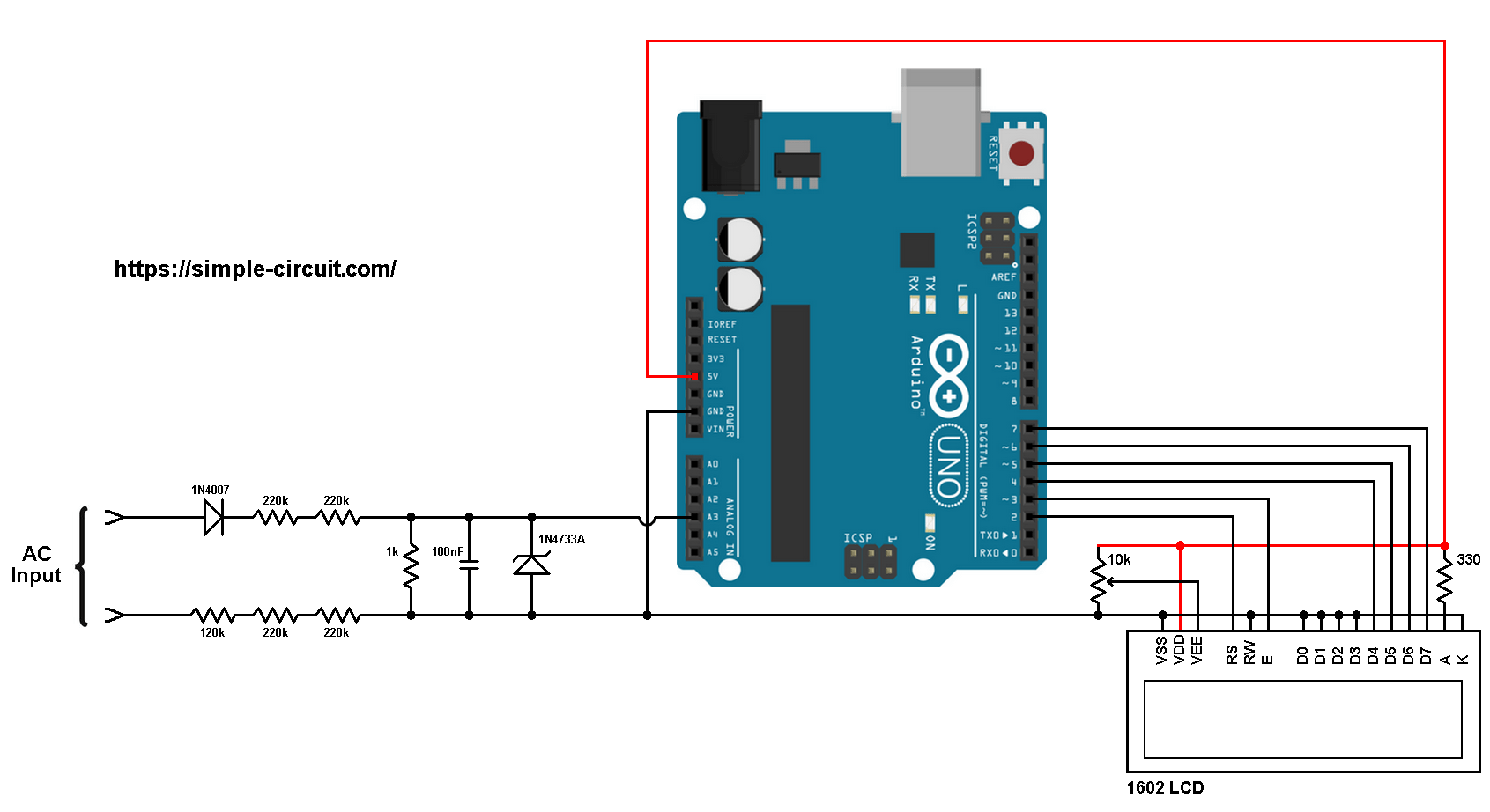 Ac Digital Voltmeter Circuit Diagram - Circuit Diagram
