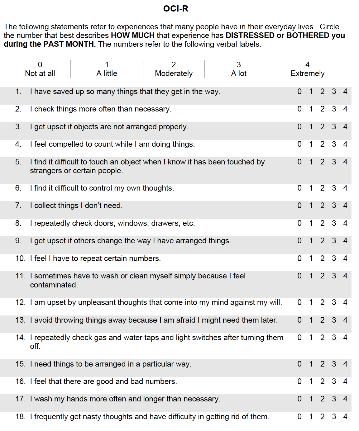 Obsessive Compulsive Inventory.pdf Obsessive-Compulsive Inventory-Revised (OCI-R) - Simple and Practical ...