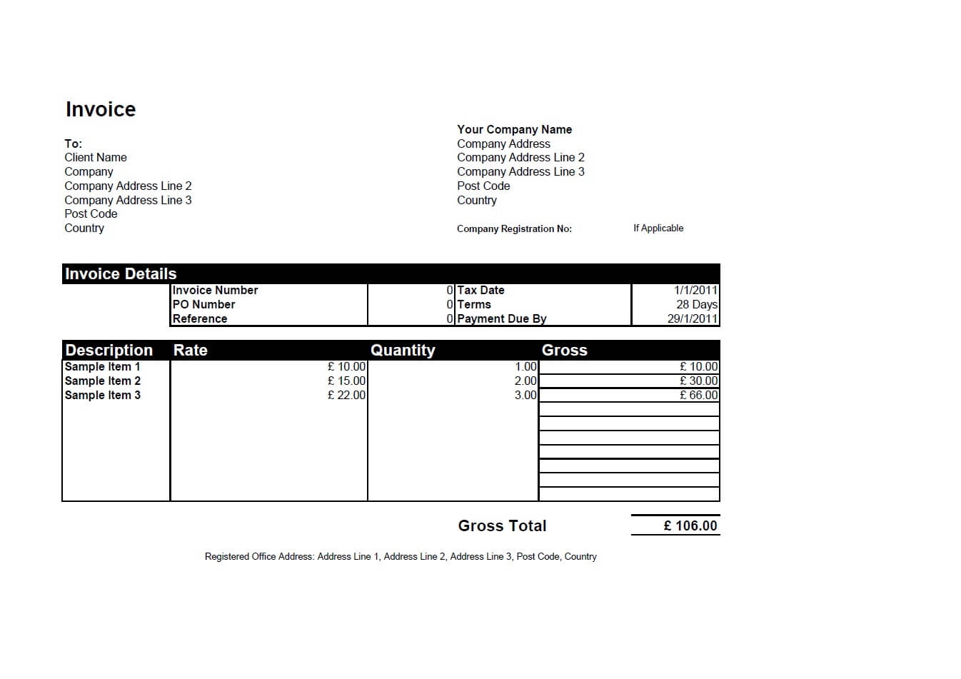 english invoice template invoice template ideas