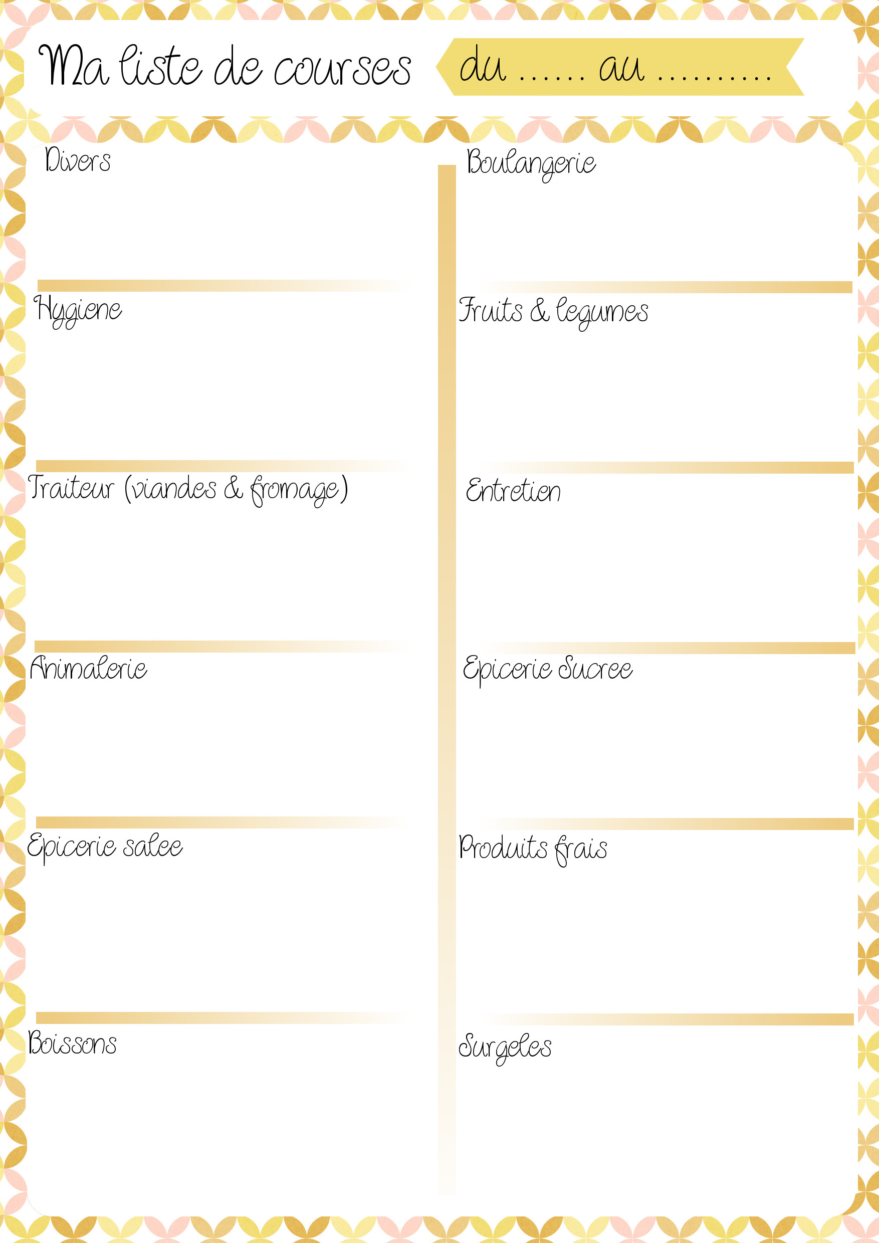 Découvrez les avantages d'excel avec ce modèle gratuit et préparez facilement la liste de vos courses. Selection De 10 Menus Et Listes De Courses A Imprimer Simplement Organisee