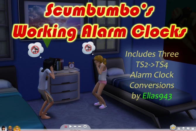 If that's the case, how to you choose the best alarm clocks from the worst ones? Working Alarm Clocks by scumbumbo at Mod The Sims Â» Sims 4