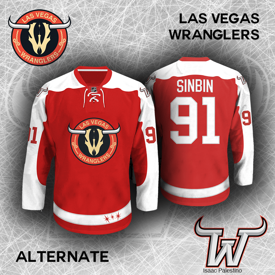 Las Vegas Wranglers Jersey Concept SinBin.vegas