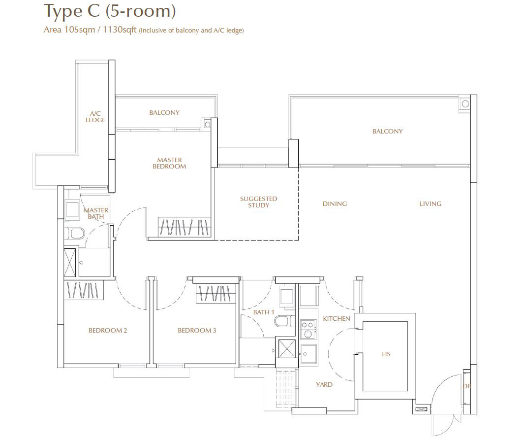The property comprises bright and spacious lounge . Pasir Ris One Floor Plans