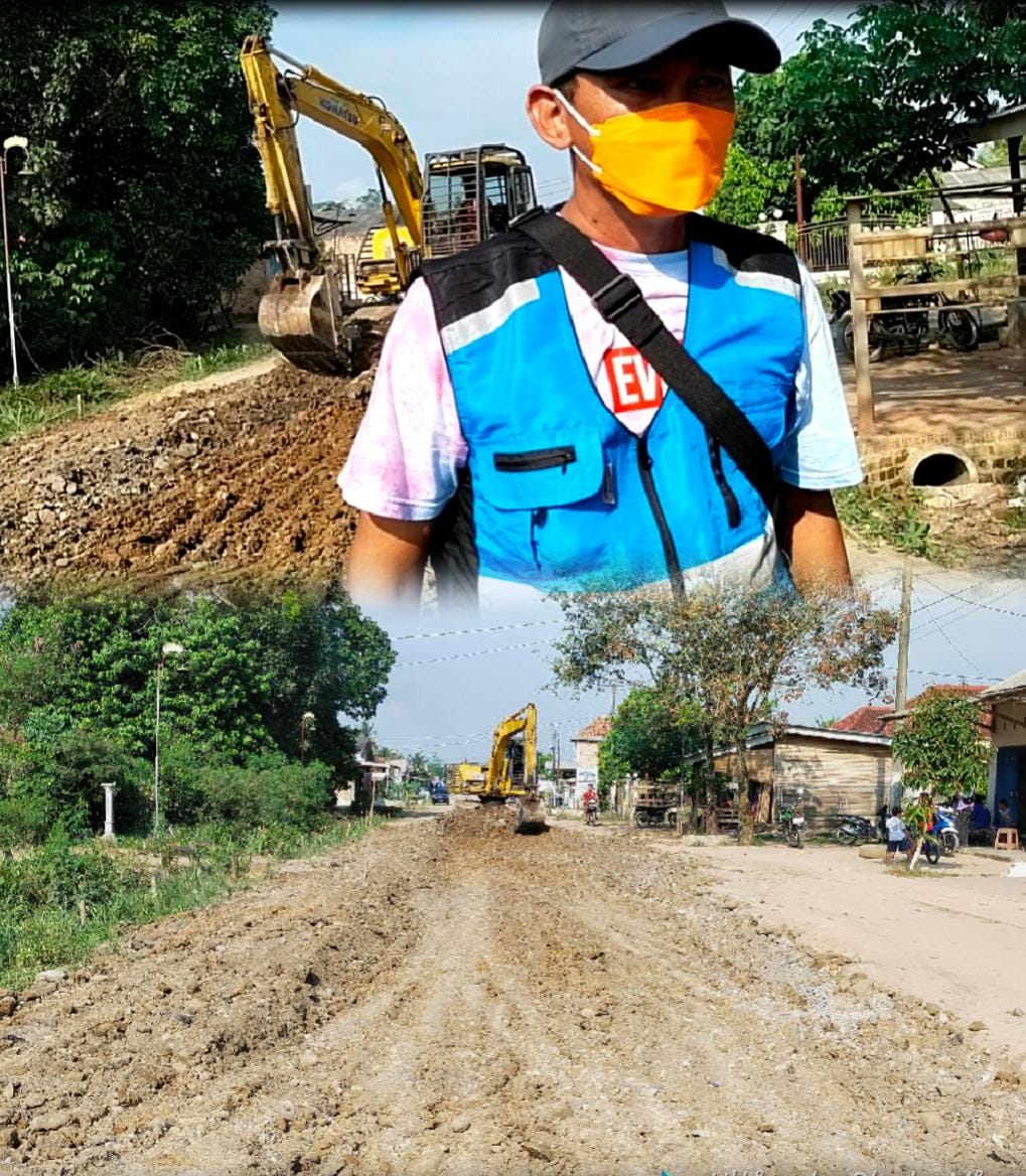 Pembangunan infrastruktur. Jalan Tri tunggal- Moris jaya Banjar agung terus  dikerjakan – Sinopsis