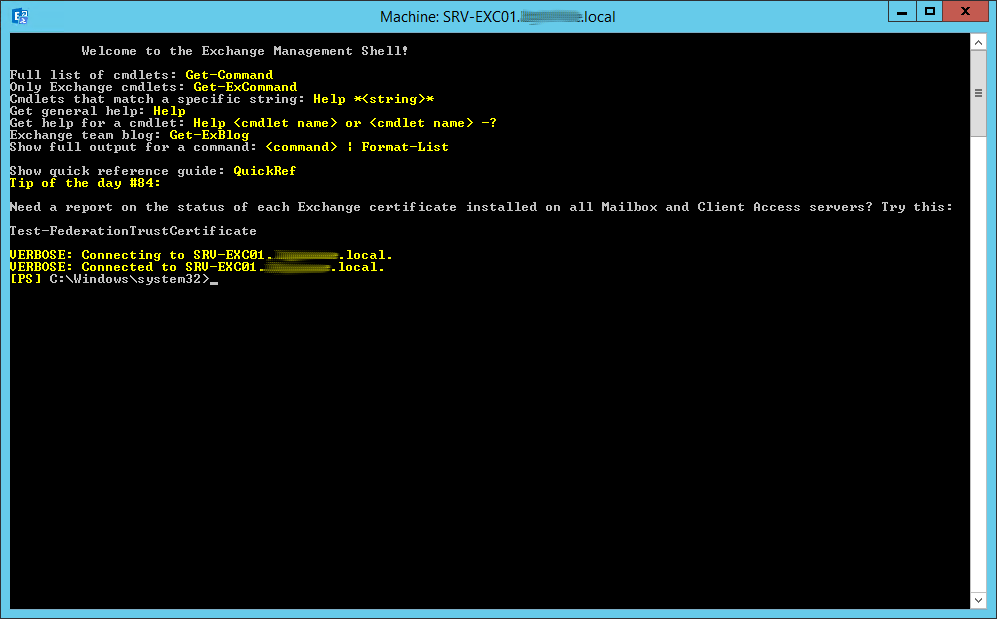 Exchange The WS Management Service Cannot Process The Request The