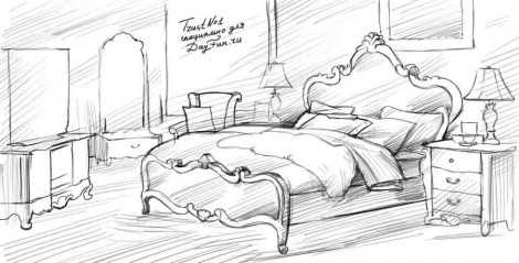 что можно нарисовать на кровати