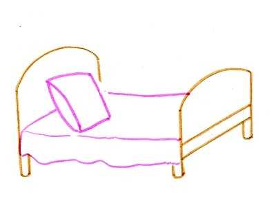 что можно нарисовать на кровати