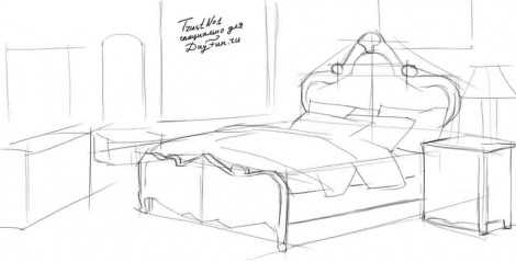 что можно нарисовать на кровати