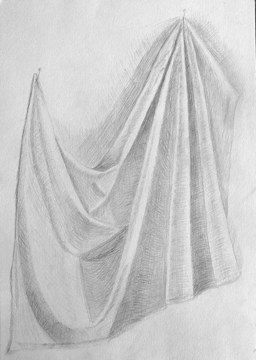 как нарисовать драпировку