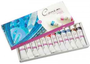 какими красками рисуют картины на холсте