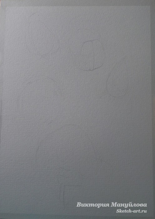 как нарисовать тюльпан акварелью