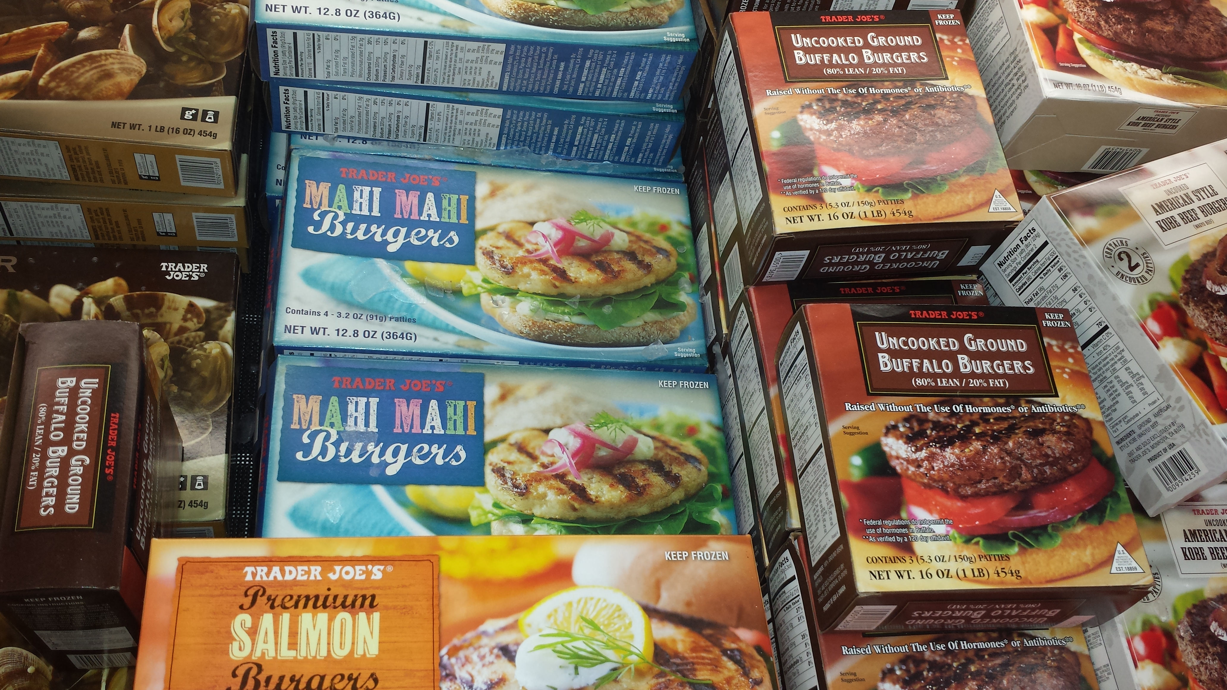 Four frozen , 3.2 ounces each, made from mahi mahi. Frozen Burgers Are Diet A Licious Skinny Rules