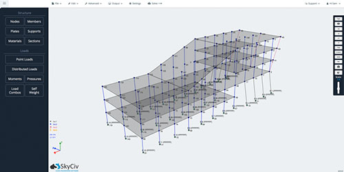 Engineering calculators menu engineering analysis menu. Free Structural Frame Calculator Frame Analysis Skyciv